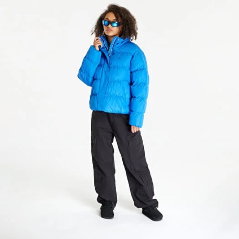 Adidas Originals Short Vegan Puffer Jacket Blue Bird XS
